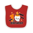 thumbnail image 1 of Inktastic 1st Birthday with Ghost and Bats Halloween Boys or Girls Baby Bib, 1 of 4
