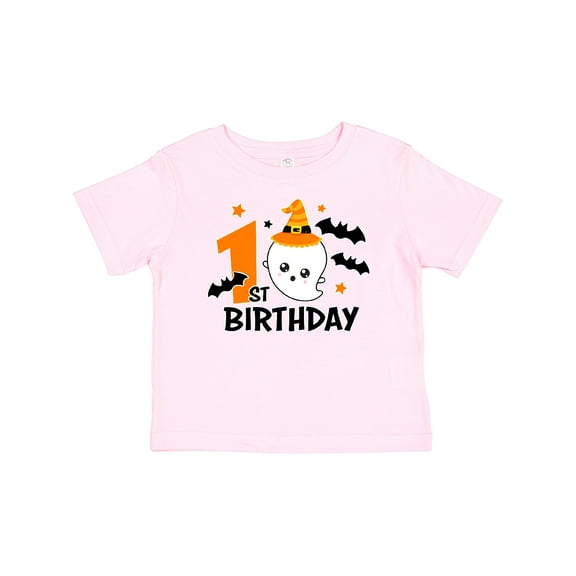 Inktastic 1st Birthday with Ghost and Bats Halloween Boys or Girls Baby T-Shirt