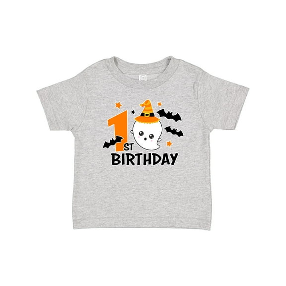 Inktastic 1st Birthday with Ghost and Bats Halloween Boys or Girls Baby T-Shirt