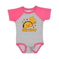 thumbnail image 1 of Inktastic 1st Birthday with Taco and Confetti Boys or Girls Baby Bodysuit, 1 of 5