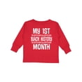 thumbnail image 1 of Inktastic 1st Black History Month Boys or Girls Long Sleeve Toddler T-Shirt, 1 of 5