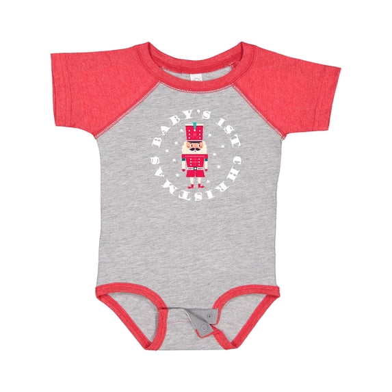 Inktastic 1st Christmas Baby Nutcracker Soldier Boys or Girls Baby Bodysuit