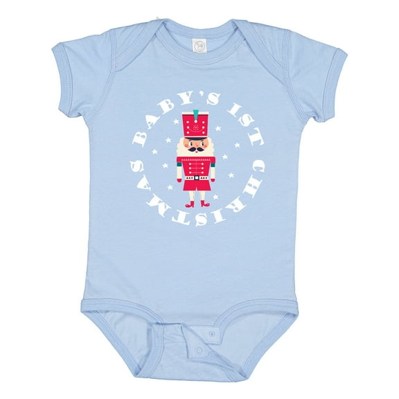 Inktastic 1st Christmas Baby Nutcracker Soldier Boys or Girls Baby Bodysuit