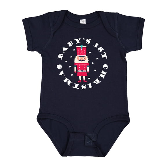 Inktastic 1st Christmas Baby Nutcracker Soldier Boys or Girls Baby Bodysuit