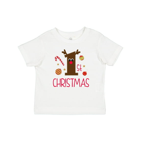 Inktastic 1st Christmas Reindeer Boys or Girls Baby T-Shirt