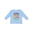 thumbnail image 1 of Inktastic 1st Day of Preschool Crayons and Apple Back to School Boys or Girls Long Sleeve Toddler T-Shirt, 1 of 5
