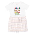 thumbnail image 1 of Inktastic 1st Day of Preschool Crayons and Apple Back to School Girls Toddler Dress, 1 of 5
