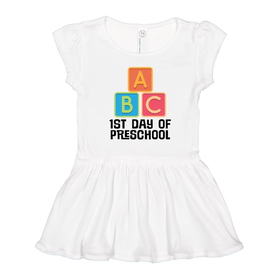 Inktastic 1st Day of Preschool Girls Toddler Dress