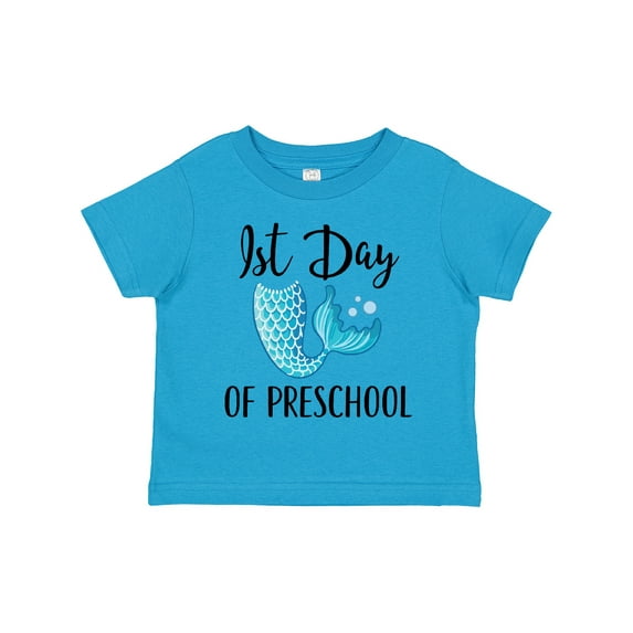 Inktastic 1st Day of Preschool Mermaid Girls Toddler T-Shirt