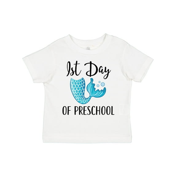 Inktastic 1st Day of Preschool Mermaid Girls Toddler T-Shirt