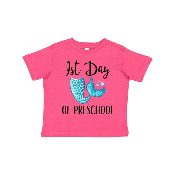 Inktastic 1st Day of Preschool Mermaid Girls Toddler T-Shirt