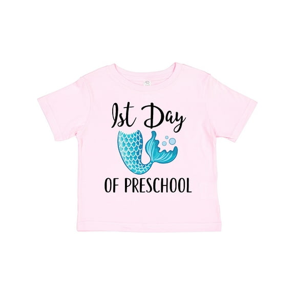 Inktastic 1st Day of Preschool Mermaid Girls Toddler T-Shirt
