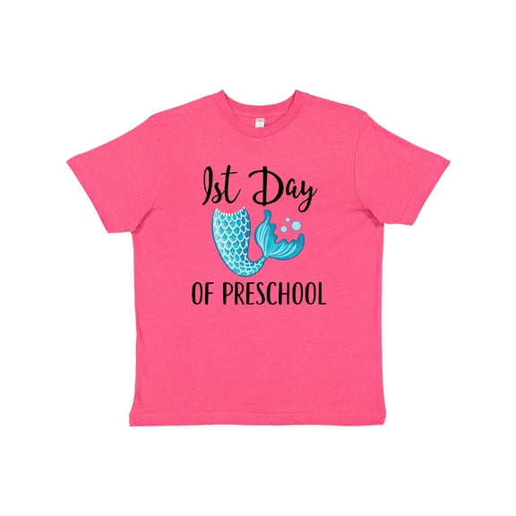 Inktastic 1st Day of Preschool Mermaid Youth T-Shirt