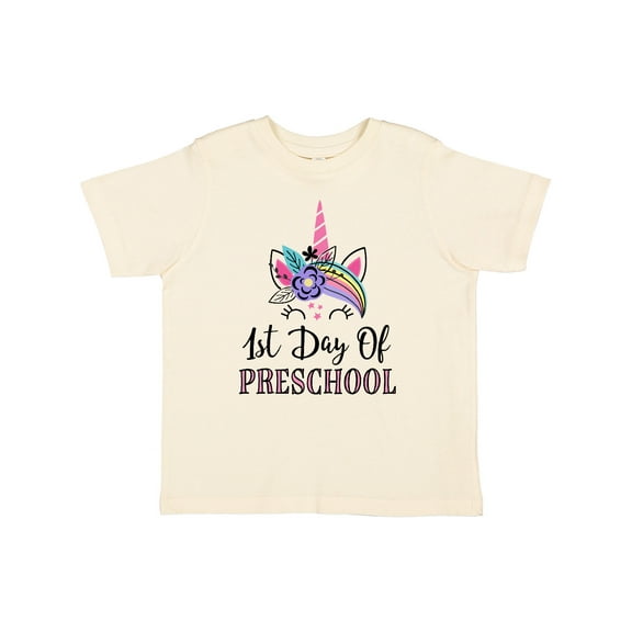 Inktastic 1st Day of Preschool Unicorn Back to School Girls Toddler T-Shirt