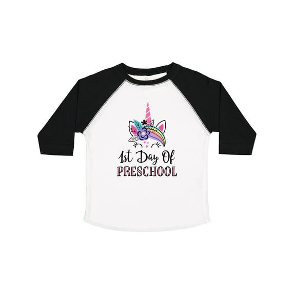Inktastic 1st Day of Preschool Unicorn Back to School Girls Toddler T-Shirt