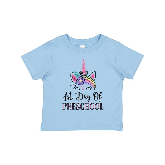 Inktastic 1st Day of Preschool Unicorn Back to School Girls Toddler T-Shirt