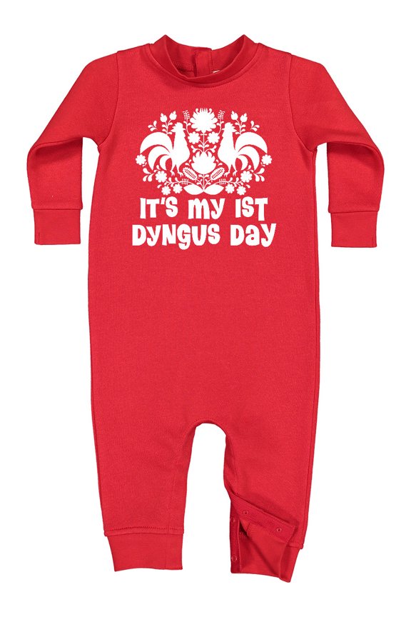 1st Dyngus Day Polish American Baby Fleece Romper