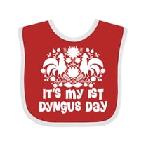 Inktastic 1st Dyngus Day Polish American Boys or Girls Baby Bib