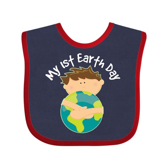 Inktastic 1st Earth Day Holiday Boys Boys Baby Bib