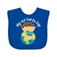 thumbnail image 1 of Inktastic 1st Earth Day Holiday Boys Boys Baby Bib, 1 of 4