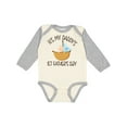 thumbnail image 1 of Inktastic 1st Father's Day Baby Boy Boys Long Sleeve Baby Bodysuit, 1 of 5