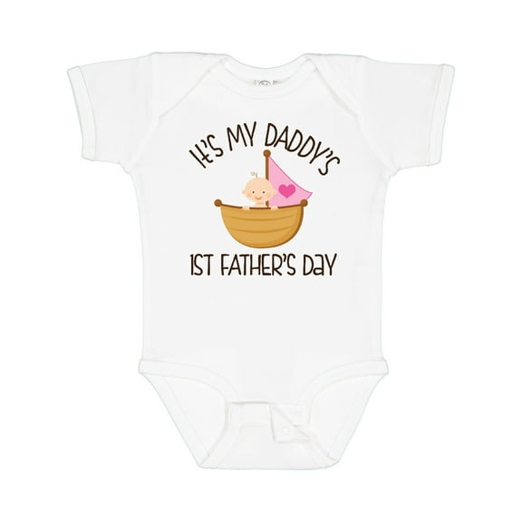 Inktastic 1st Fathers Day Baby Girl Girls Baby Bodysuit