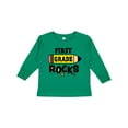 thumbnail image 1 of Inktastic 1st Grade Rocks with Pencil and Stars Boys or Girls Long Sleeve Toddler T-Shirt, 1 of 5