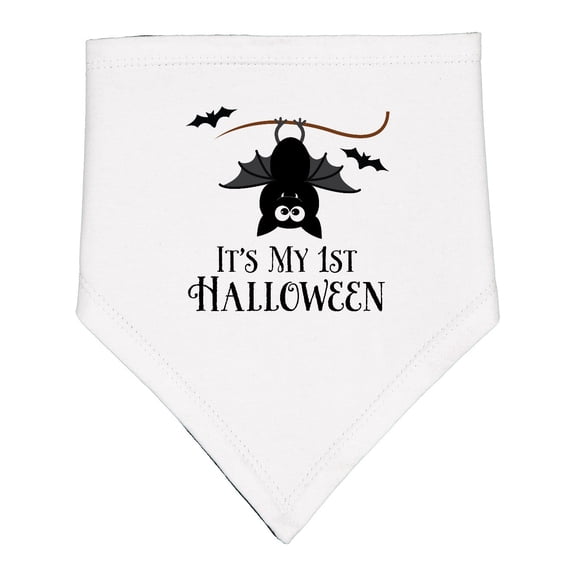 Inktastic 1st Halloween Bat Baby Bandana Bib