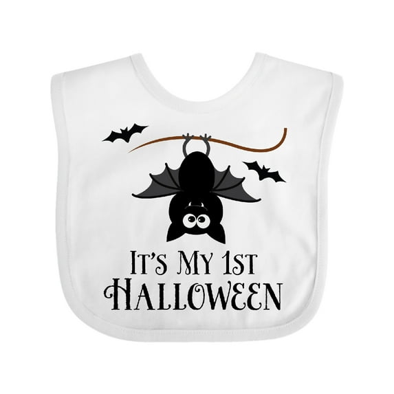Inktastic 1st Halloween Bat Boys or Girls Baby Bib