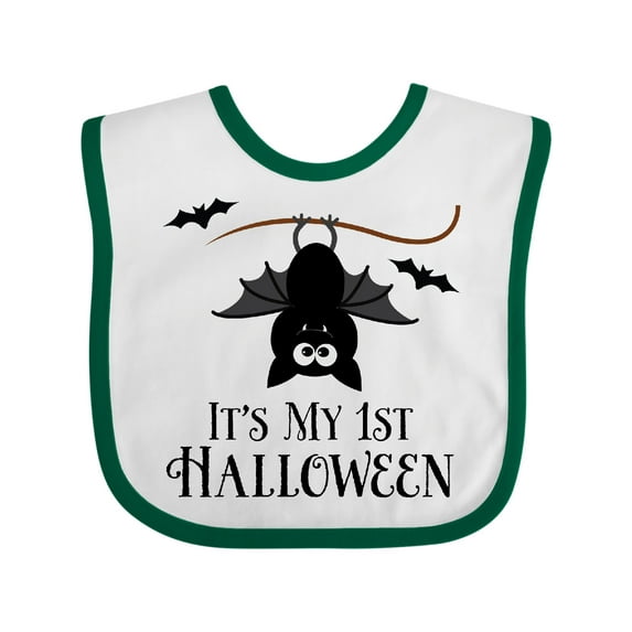 Inktastic 1st Halloween Bat Boys or Girls Baby Bib
