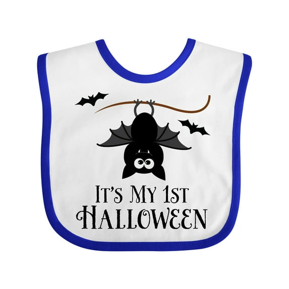 Inktastic 1st Halloween Bat Boys or Girls Baby Bib