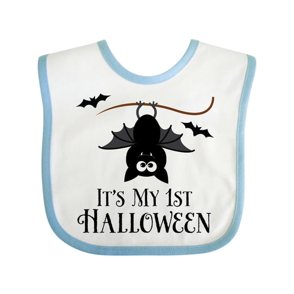 Inktastic 1st Halloween Bat Boys or Girls Baby Bib