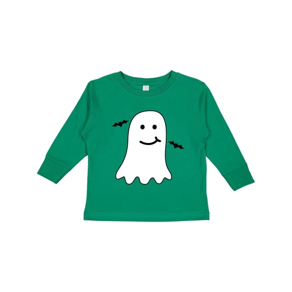 Inktastic 1st Halloween Ghost and Bats Boys or Girls Long Sleeve Toddler T-Shirt