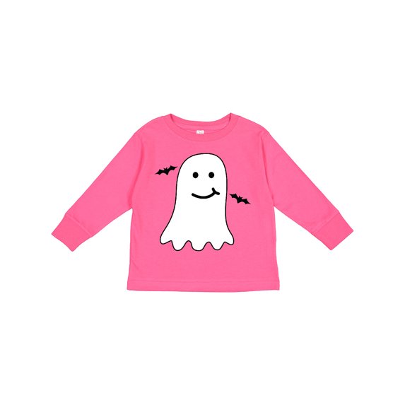 Inktastic 1st Halloween Ghost and Bats Boys or Girls Long Sleeve Toddler T-Shirt