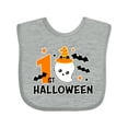 thumbnail image 1 of Inktastic 1st Halloween with Ghost and Bats Boys or Girls Baby Bib, 1 of 4
