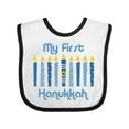 thumbnail image 1 of Inktastic 1st Hanukkah Candles Boys or Girls Baby Bib, 1 of 4