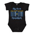thumbnail image 1 of Inktastic 1st Hanukkah Candles Boys or Girls Baby Bodysuit, 1 of 5