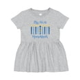 thumbnail image 1 of Inktastic 1st Hanukkah Candles Girls Baby Dress, 1 of 5