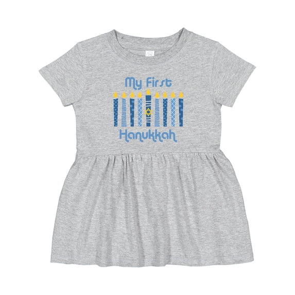 Inktastic 1st Hanukkah Candles Girls Baby Dress