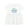 thumbnail image 1 of Inktastic 1st Hanukkah Candles Girls Baby Dress, 1 of 5