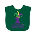 thumbnail image 1 of Inktastic 1st Mardi Gras Jester Hat Childs Party Boys or Girls Baby Bib, 1 of 4