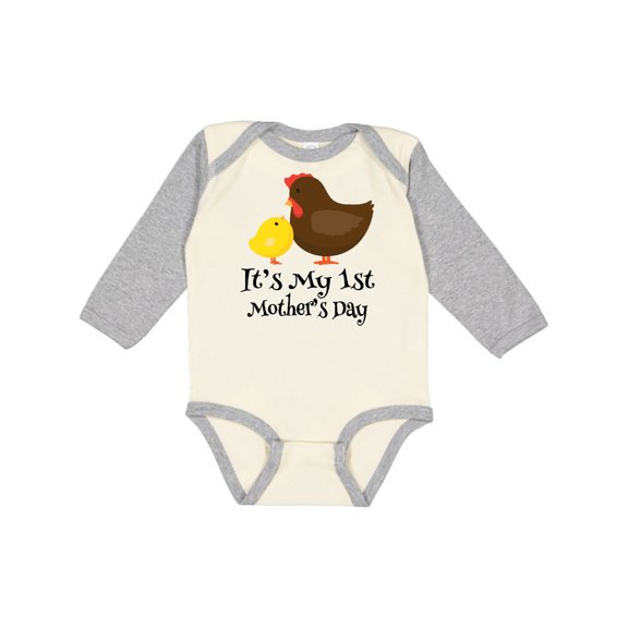 Inktastic 1st Mothers Day Boy Girl Boys or Girls Long Sleeve Baby Bodysuit