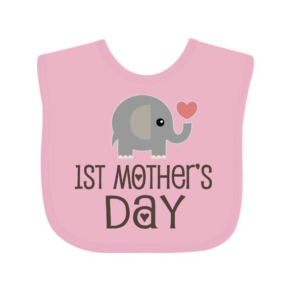Inktastic 1st Mothers Day Boys or Girls Baby Bib