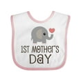 thumbnail image 1 of Inktastic 1st Mothers Day Boys or Girls Baby Bib, 1 of 4