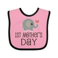 thumbnail image 1 of Inktastic 1st Mothers Day Boys or Girls Baby Bib, 1 of 4
