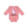thumbnail image 1 of Inktastic 1st Mothers Day Unicorn Baby Girl Girls Long Sleeve Baby Bodysuit, 1 of 5