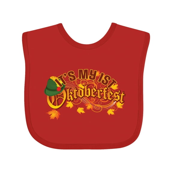 Inktastic 1st Oktoberfest Fall German Celebration Boys or Girls Baby Bib