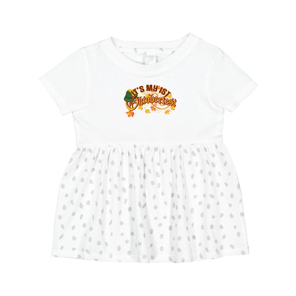 Inktastic 1st Oktoberfest Fall German Celebration Girls Baby Dress