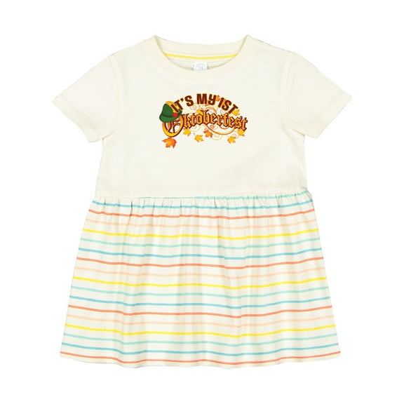 Inktastic 1st Oktoberfest Fall German Celebration Girls Baby Dress