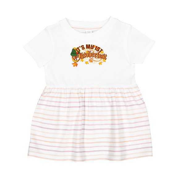 Inktastic 1st Oktoberfest Fall German Celebration Girls Baby Dress